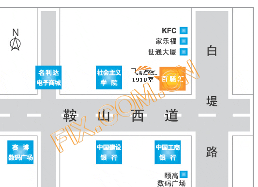 飞客(天津)行车线路图